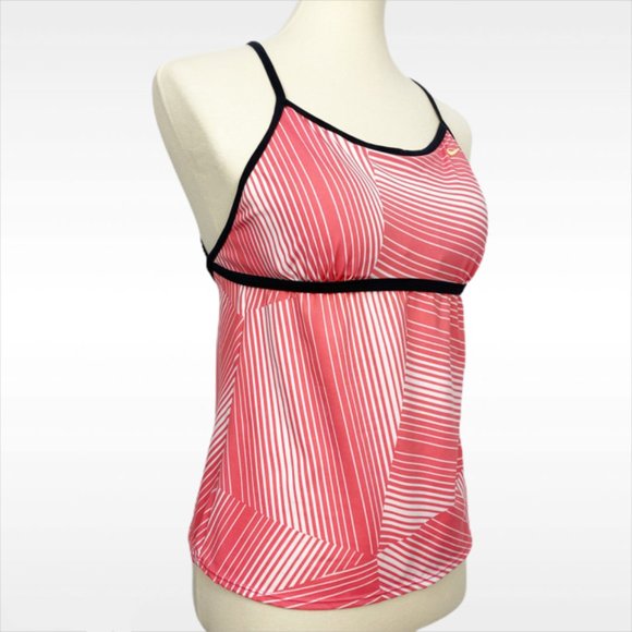 Nike Swim Striped Racerback Tankini Top - Picture 3 of 10